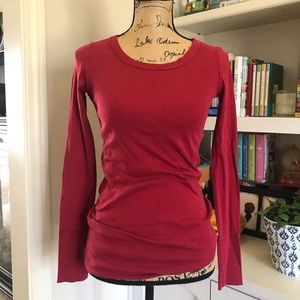 Michael stars red long sleeve “the original tee”